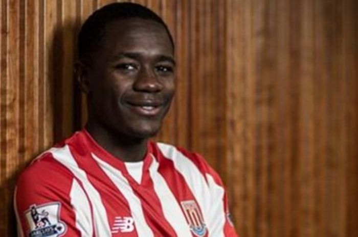 Giannelli Imbula dengan seragam Stoke City, Senin (1/2/2016).