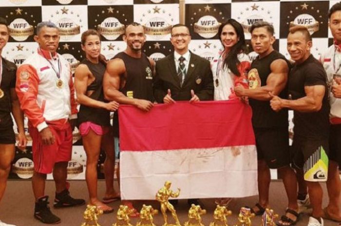 Para atlet Perbafi-NABBA WFF berhasil mengantarkan Merah Putih menjadi juara umum di ajang WFF Asia Pasific PRO/AM Championship 2017.