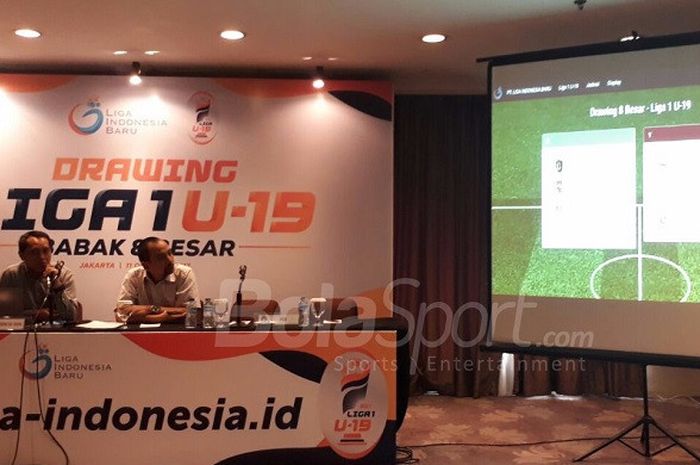 Drawing Liga 1 U-19 menentukan Persib Bandung U-19 dan Bali United U-19 sebagai tuan rumah babak delapan besar, draing dilakukan di Hotel Royal Kuningan, Jakarta Selatan, Rabu (11/10/2017).