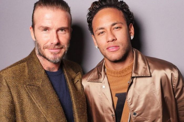 David Beckham (kiri) bersama dengan Neymar Jr