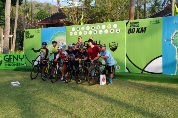 GNFY Indonesia 2017 diikuti oleh lebih dari 700 pesepeda yang berasal dari 33 negara.                        