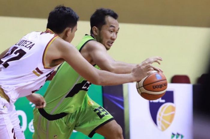 Pertandingan seri ketiga IBL Pertamax 2018-2019 antara Pacific Caesar dan Hangtuah, di GOR Merpati, Denpasar, Bali, Minggu (16/12/2018).