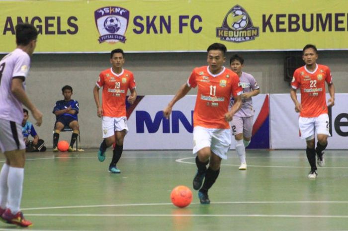 My Futsal Cosmo Jakarta melawan Dumai FC Riau di GOR Amongrogo, Yogyakarta, Sabtu (17/3/2018)