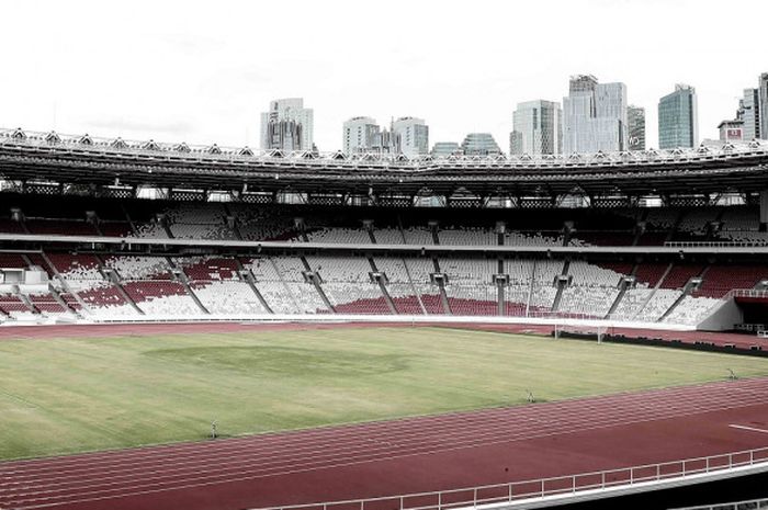 Stadion Utama Gelora Bung Karno, Senayan, Jakarta, menggelar test event atletik Asian Games, 11-14 Februari 2018.