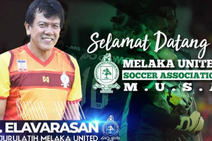 Mantan pelatih Melaka United, Elavarasan