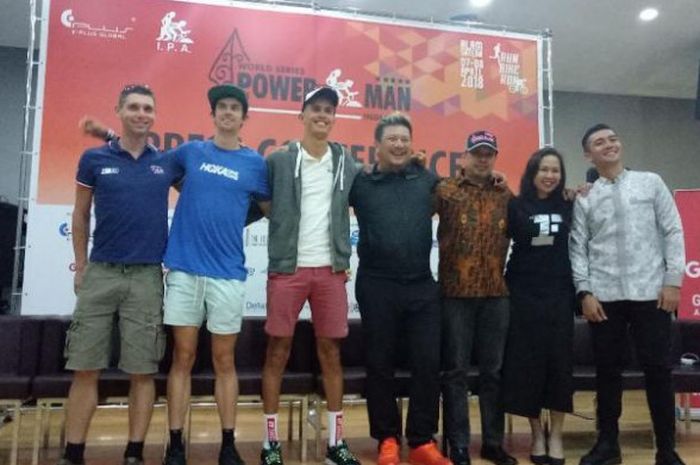 Suasana konferensi pers Powerman Indonesia di Pacific Place, Jumat (6/4/2018)