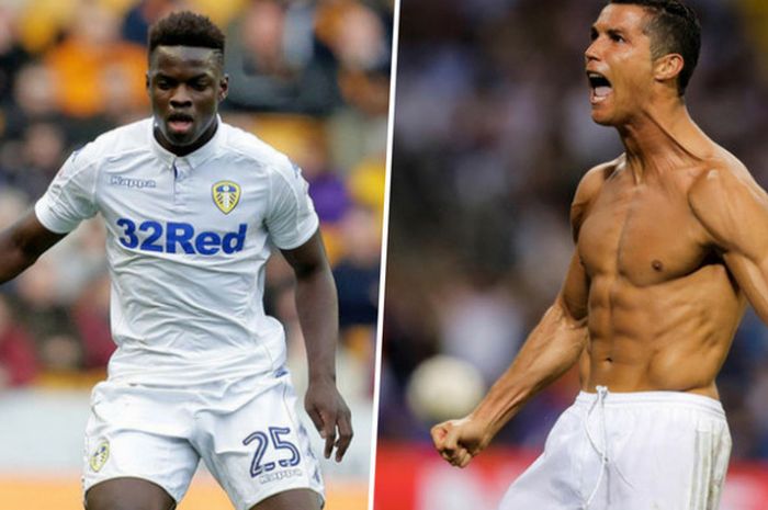 Kolase foto Ronaldo Vieira saat masih membela Leeds United pada musim 2017-2018 (kiri) dan Cristiano Ronaldo saat membela Real Madrid pada musim yang sama.