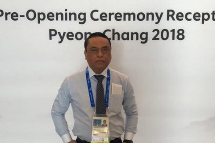 Wakapolri Komjen Pol Syafruddin menghadiri pembukaan Olimpiade Musim Dingin 2018 di PyeongChang, Korea Selatan, Jumat (9/2/2018). 