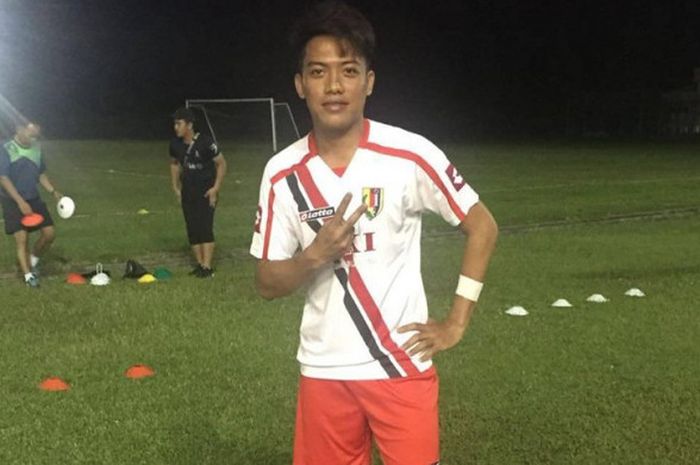 Iner Sontany Putra, pemain Indera SC (Brunei Darussalam) asal Indonesia.
