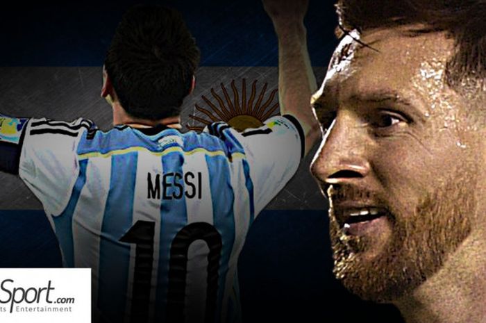 Lionel Messi, andalan timnas Argentina di Piala Dunia 2018.