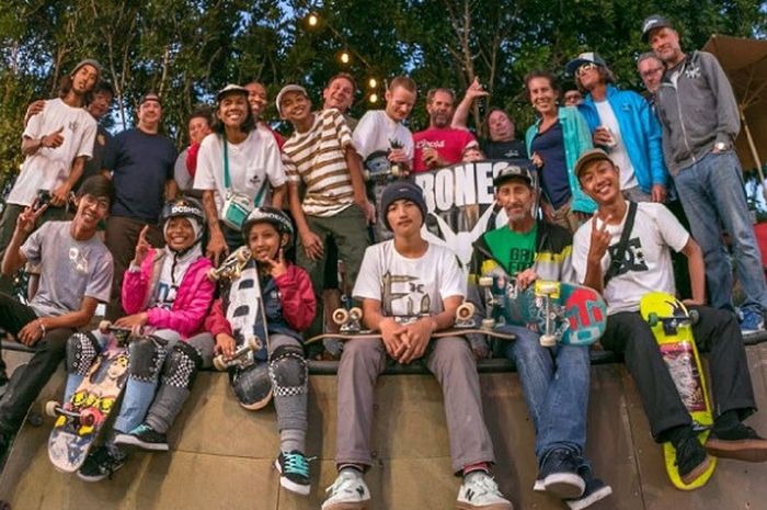 Tim Skateboard Indonesia untuk Asian Games 2018 saat berlatih di California, AS.