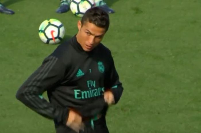 Penyerang Real Madrid, Cristiano Ronaldo.