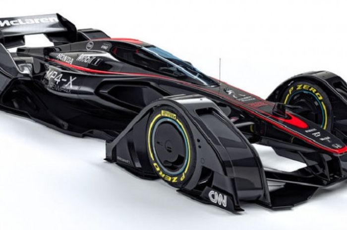 Konsep mobil F1 masa depan milik tim McLaren.