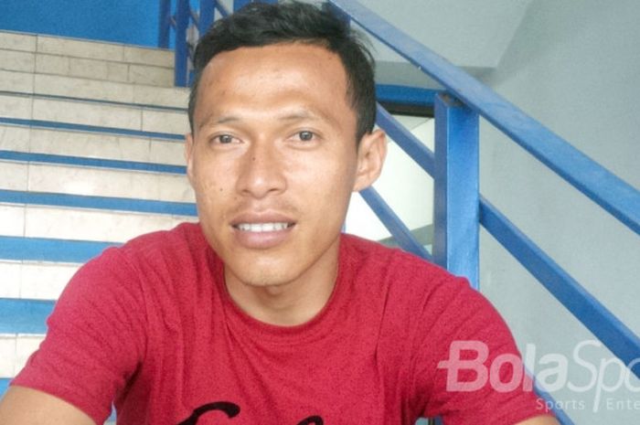 Jajang Sukmara alias Jasuk (Persib) saat ditemui di Mes Persib, Bandung, Rabu (30/8/2017).
