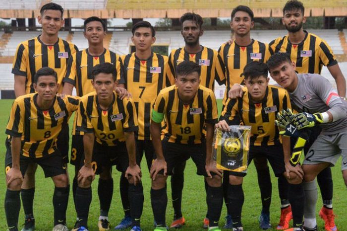 Timnas U-19 Malaysia jelang laga kontra timnas U-19 UEA pada uji coba jelang Piala Asia U-19 2018, 1