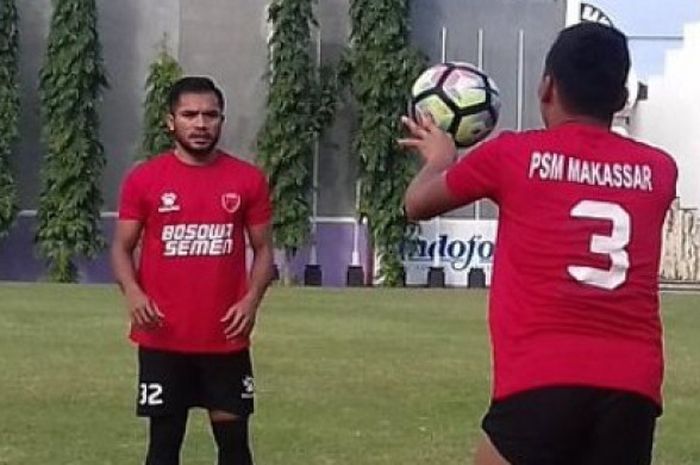 Winger Timnas Senior AFC 2016, Zulham Zamrun mulai bergabung dengan tim PSM Makassar di Bali, Rabu (26/7/2017).