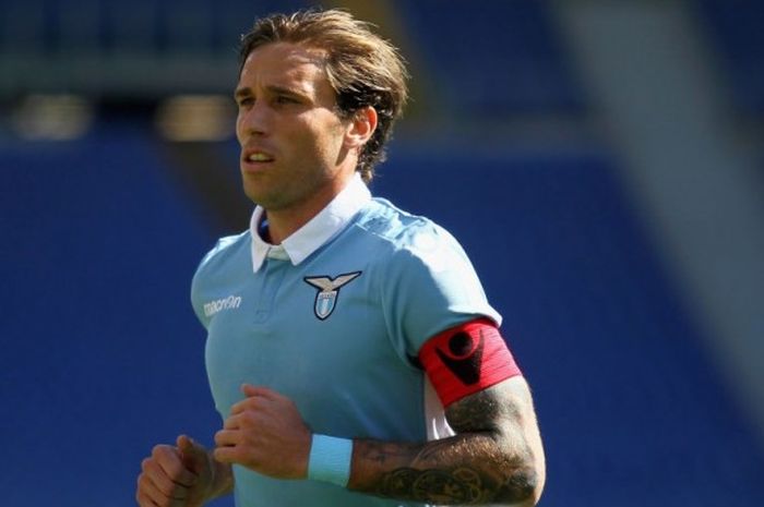 Lucas Biglia dalam laga Serie A antara SS Lazio kontra US Citta di Palermo di Stadio Olimpico, 23 April 2017. 