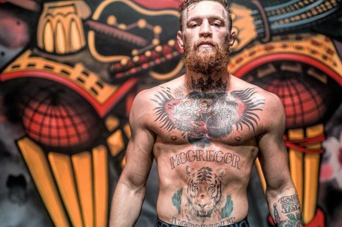 Postingan Instagram Conor McGregor sebulan sebelum berduel pada ajang UFC 229.  