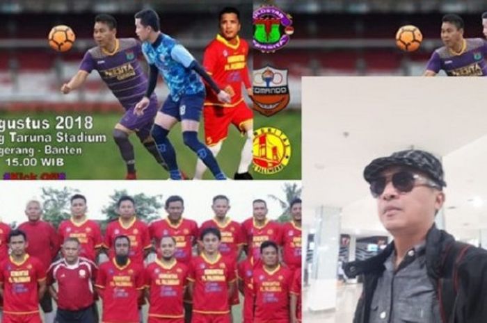 Komunitas PS Palembang menggelar acara trofeo di Stadion Benteng Taruna, Minggu (12/8/2018).