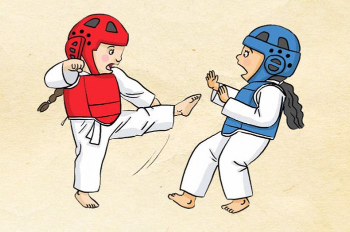 Ilustrasi Taekwondo