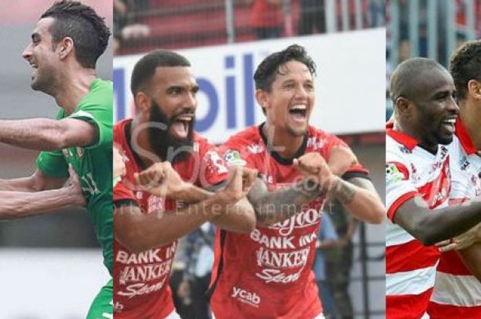 Bhayangkara FC, Bali United dan Madura United