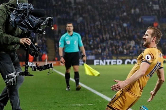 Hotspur melawan Leicester City pada partai lanjutan Premier League - kasta teratas Liga Inggris - di Stadion King Power, Kamis (18/5/2017).