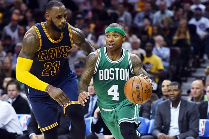 Pertandingan wilayah timur antara Cleveland Cavaliers dan Boston Celtics di NBA 2016-17