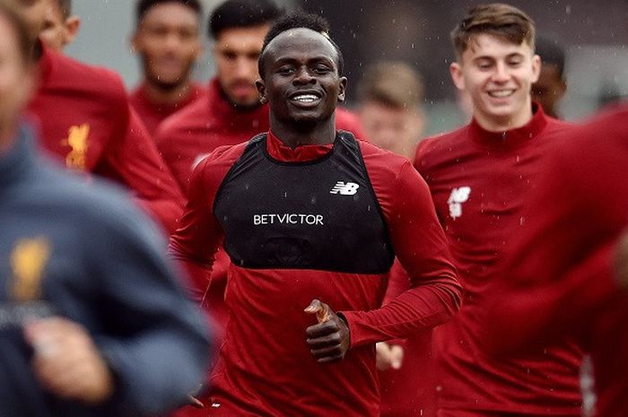 Sadio Mane saat melakukan latihan pra-musim bersama Liverpool di jerman pada 27 Juli 2017