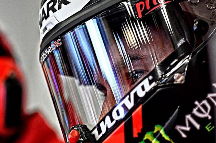 Jorge Lorenzo di paddock tim Ducati jelang GP Republik Ceska, Jumat (5/8/2017) 