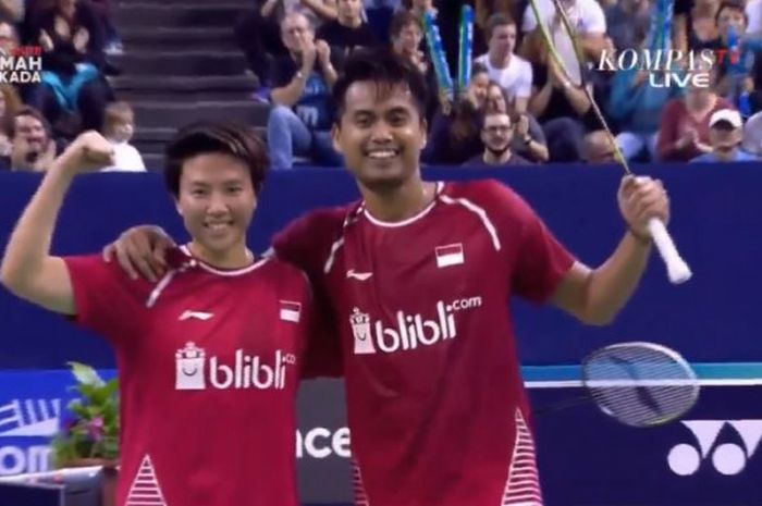  Pasangan ganda campuran Indonesia, Tontowi Ahmad/Liliyana Natsir, berhasil menjadi juara French Open 2017. 