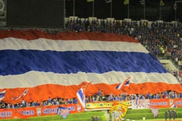 Bendera timnas Thailand.