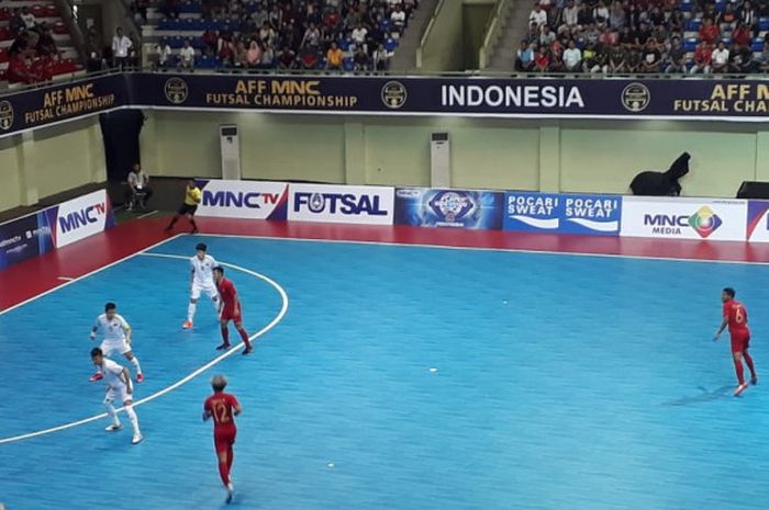 Timnas futsal Indonesia melawan Vietnam dalam laga perebutan tempat ketiga Piala AFF Futsal 2018 di GOR UNY, Yogyakarta, Minggu (11/11/2018).