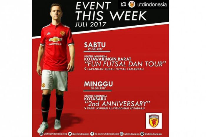 Unggahan agenda united indonesia pada tanggal 29-30 Juli 2017
