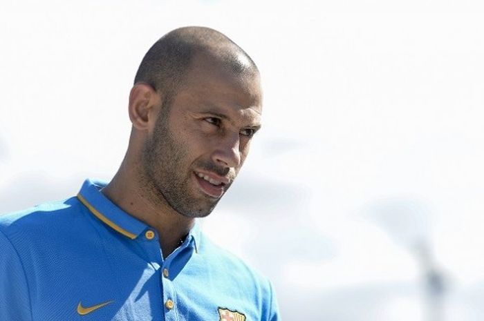 Selama hampir enam tahun berkarier di Barcelona, Javier Mascherano sama sekali belum mencetak gol. K