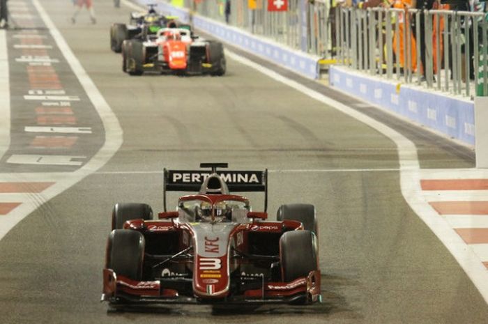 Tim Pertamina Prema Theodore Racing menuntaskan balapan Formula 2 musim 2018 dengan finis di posisi lima besar pada balapan di Sirkuit Yas Marina, Abu Dhabi, Minggu (25/11/2018).