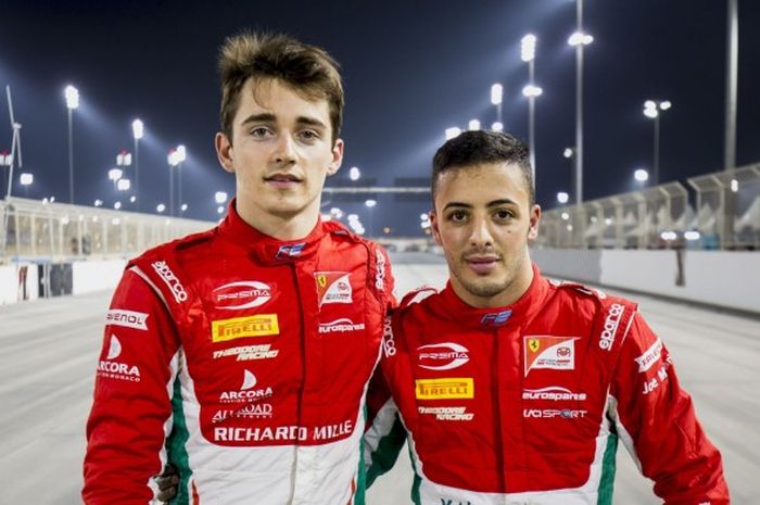 Charles  Leclerc (kiri) dan Antonio Fuoco, duet maut Prema Racing.