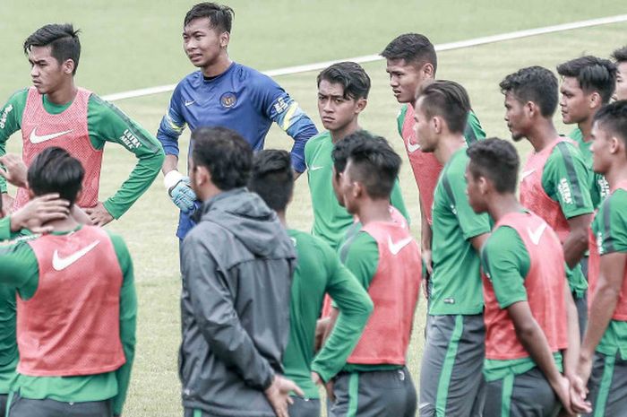 Zulfiandi dan Dimas Drajad bergabung dalam training camp (TC) timnas U-23 Indonesia di Lapangan ABC,