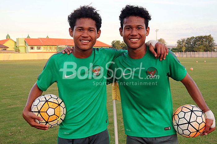 Bagus Kahfi dan Bagas Kaffa saat masih memperkuat timnas Indonesia U-16.