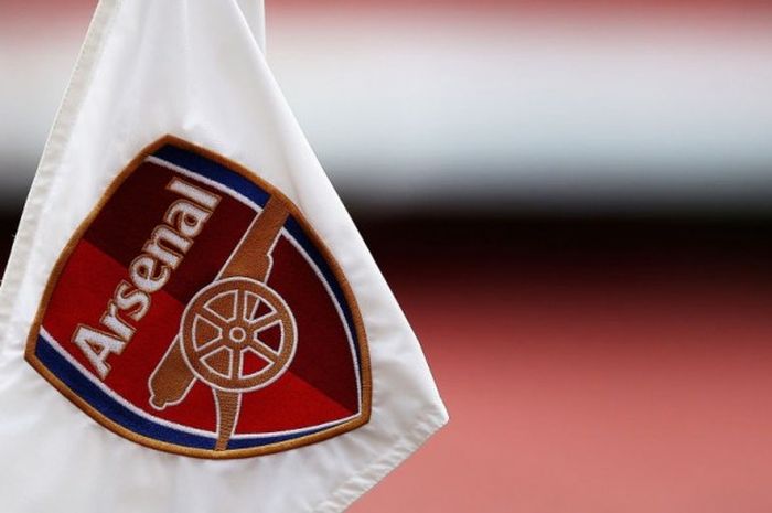 Ilustrasi logo Arsenal.