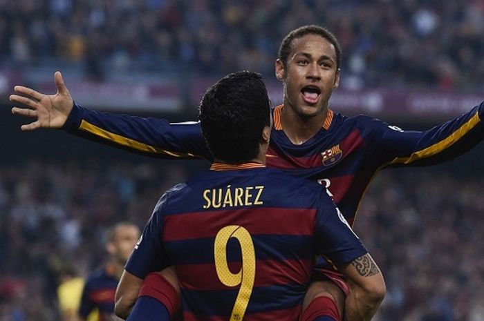 Neymar dan Luis Suarez tentukan kemenangan Barcelona atas Villarreal, Minggu (8/11/2015).