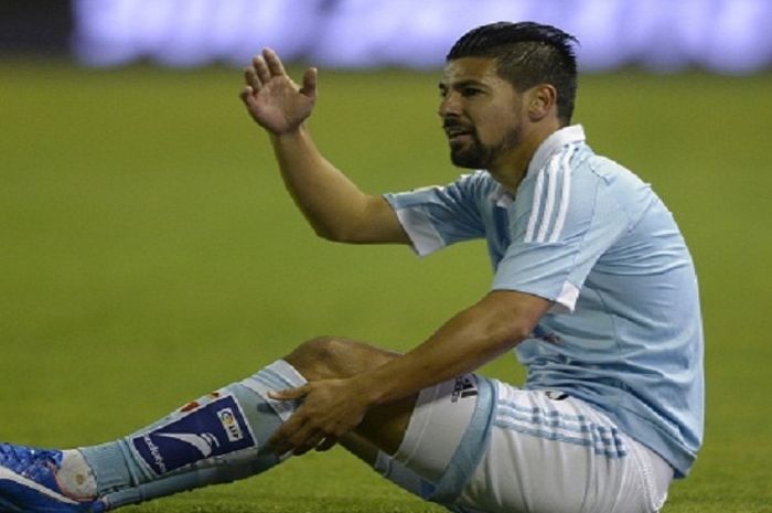 Pemain andalan Celta Vigo, Nolito, tampil pada laga lanjutan Divisi Primera La Liga kontra Getafe di Stadion Balaidos, 2 Oktober 2015.