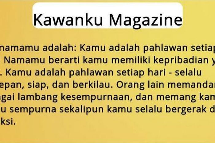 5 Hal Yang Perlu Kita Tahu Tentang Situs Pencari Arti Nama NameTests
