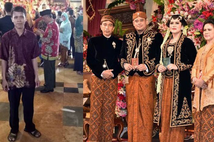 Pria ini Gunakan Sandal Ke Pernikahan Anak Presiden, Nggak Nyangka Gini Reaksi Jokowi
