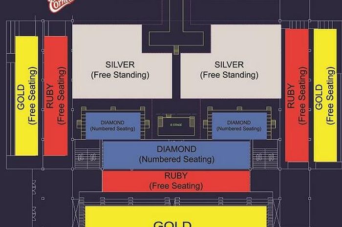 Ini Dia Seating Plan Konser Red Taylor Swift di Jakarta - Hai