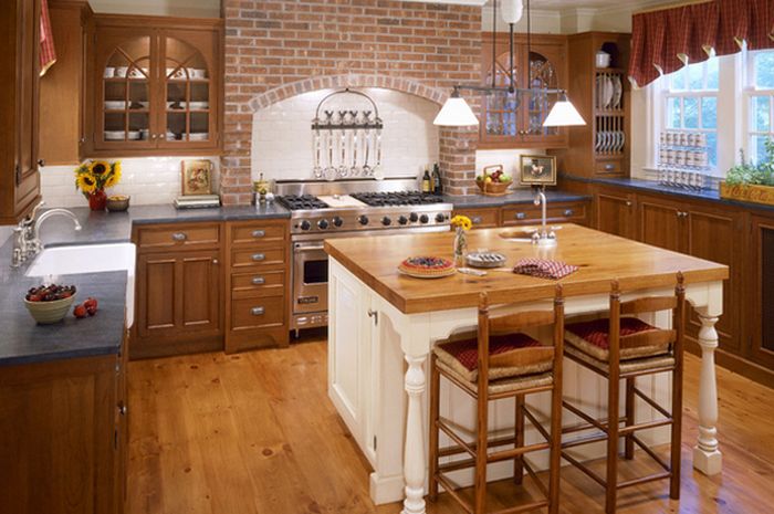 Dapur Batu Bata yang Keren - iDEA