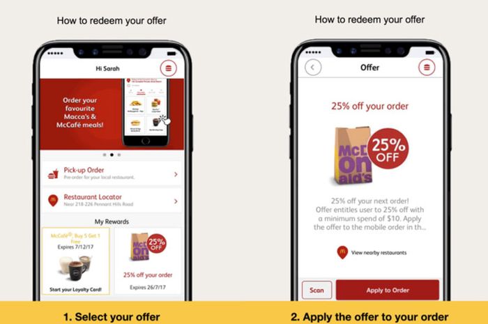 McDonald Promosikan Aplikasi  iOS Pakai Render Desain  