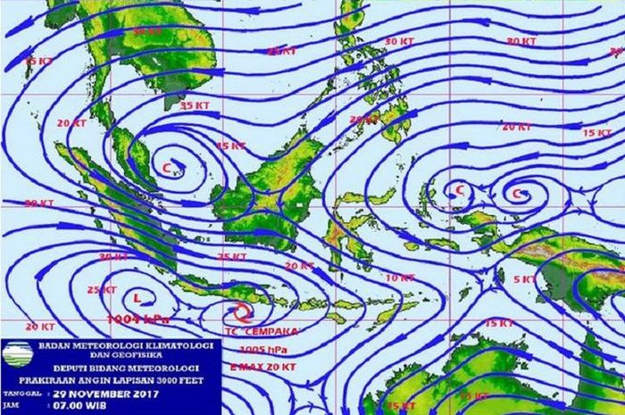 Sejak 2008 BMKG Sudah Menamakan 11 Siklon Tropis, Tiga di ...