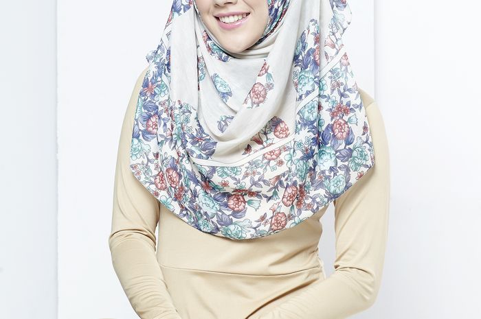 Tempat Belanja Muslimah Masa Kini Khimar Syari Dengan Motif Bunga