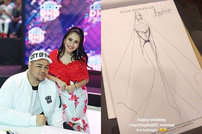 Update Sketsa Gaun Pernikahan Benarkah Ayu Ting Ting Akan