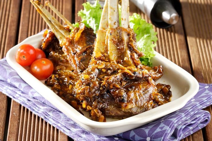 Makan Malam Spesial Dengan Resep Iga Kambing Bakar Lada Hitam Empuk Dan Lezat Sajian Sedap